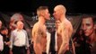 JOSH LEATHER v TOMMY CARUS - OFFICIAL WEIGH-IN (NEWCASTLE) - RAMPAGE