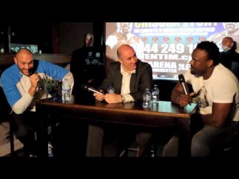 TYSON FURY & DERECK CHISORA COME FACE TO FACE & CHAT WITH STEVE BUNCE & LIVE AUDIENCE