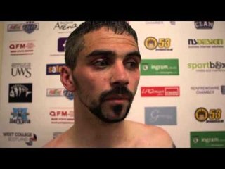 KRIS HUGHES DEFEATS JON SLOWEY IN REMATCH TO CLINCH CELTIC TITLE IN GLASGOW - POST FIGHT INTERVIEW