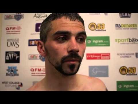 KRIS HUGHES DEFEATS JON SLOWEY IN REMATCH TO CLINCH CELTIC TITLE IN GLASGOW - POST FIGHT INTERVIEW
