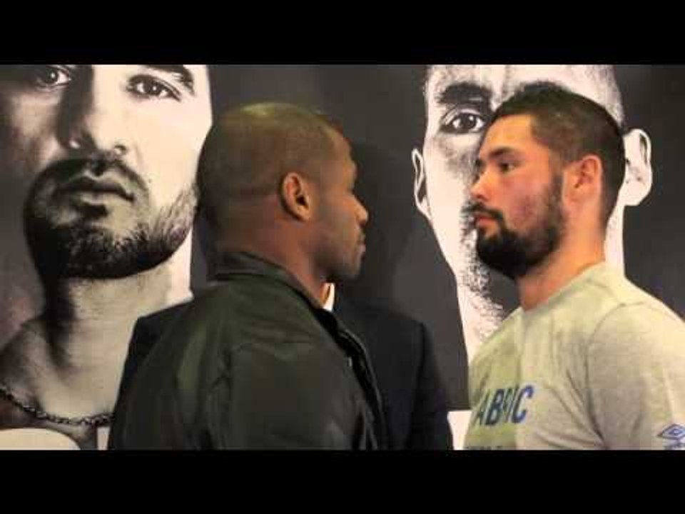 TONY BELLEW v JULIO CESAR DOS SANTOS - HEAD TO HEAD @ FINAL PRESS CONFERENCE / COLLISION COURSE