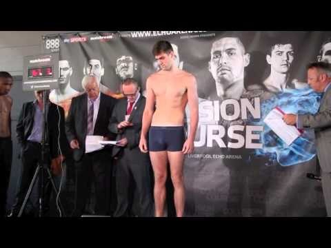 ROCKY FIELDING v NOE GONZALEZ ALCOBA - OFFICIAL WEIGH-IN (LIVERPOOL) / COLLISION COURSE