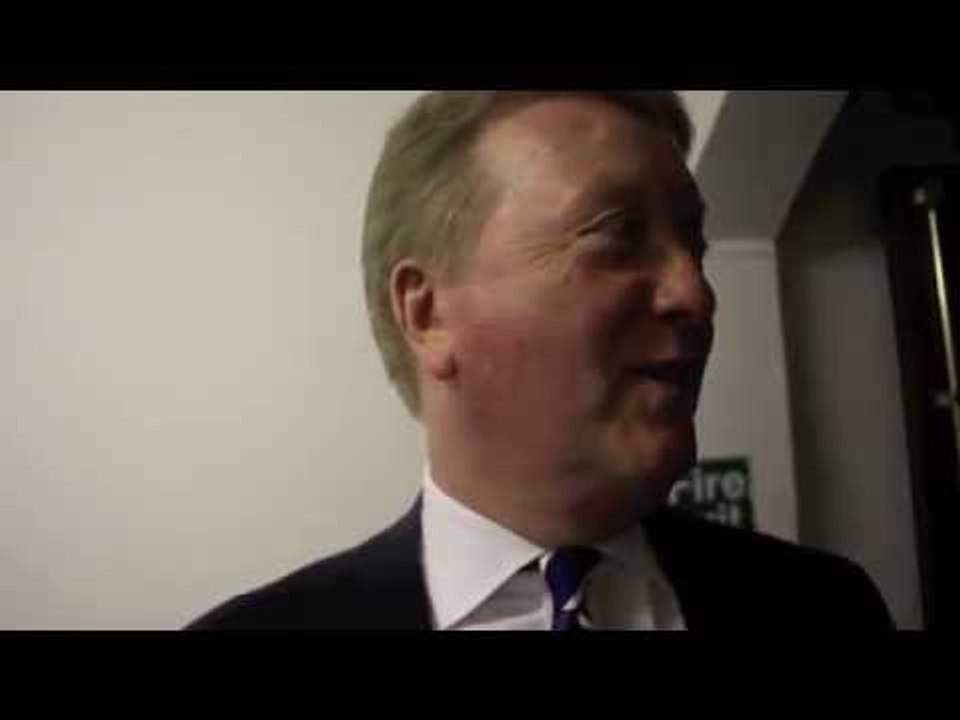 FRANK WARREN REACTS TO WINS FOR FRANK BUGLIONI, MITCHELL SMITH & BRADLEY SKEETE @ YORK HALL