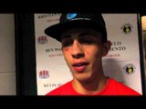 ADRIAN GONZALEZ IN SEARCH OF TITLES AFTER 3RD ROUND TKO WIN OVER MARK EVANS - POST FIGHT INTERVIEW
