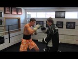 RICKY HATTON & SONNY UPTON TRAINING FOOTAGE - PADS - @ HATTON HEALTH & FITNESS GYM (HYDE)