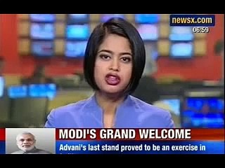 Gets huge ovation from supporters in Ahmedabad