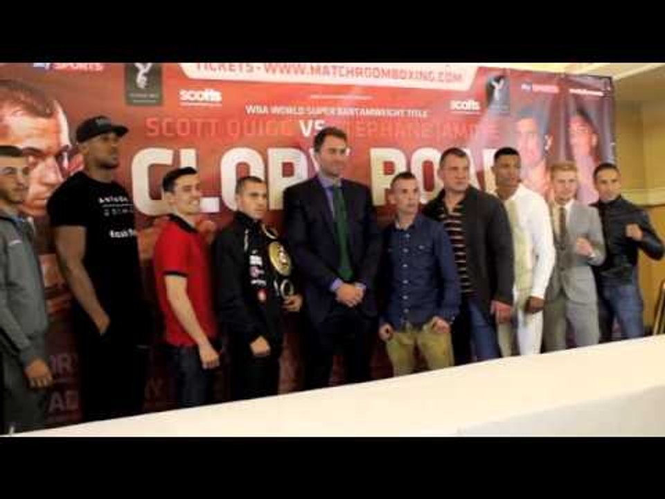 EDDIE HEARN - SCOTT QUIGG - ANTHONY JOSHUA - ANTHONY CROLLA- EGGINGTON - JAMORE - GOODINGS - DIAZ