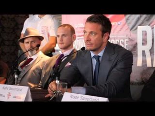 GEORGE GROVES v CHRISTOPHE REBRASSE - FINAL PRESS CONFERENCE (UNCUT) / RETURN OF THE SAINT