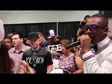 SPENCER 'THE KNOWLEDGE' FEARON HOSTING IRON MIKE TYSON AT THE BOXING EXPO IN LAS VEGAS