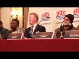 TYSON FURY (TAPED MOUTH) v DERECK CHISORA 2 - FULL LONDON PRESS CONFERENCE / EXCEL-  29th NOV 2014