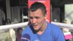 JOSH WARRINGTON -'I'M CLIMBING LADDERS, LOOKING TOWARDS LEE SELBY & TAKE THE FIGHTS ABOVE ME'.