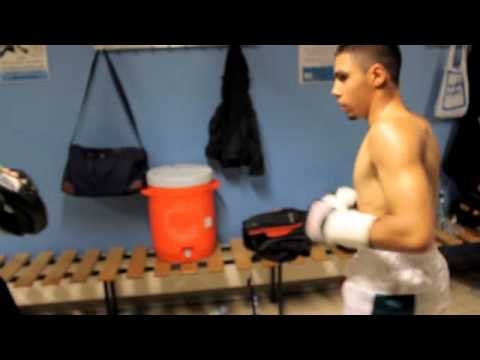 YUSUF SAFA PAD WORKOUT BEFORE HIS SECOND PROFESSIONAL CONTEST ON CHANNEL 5 / HENNESSY SPORTS