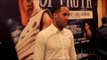 JAMES DeGALE POSES FOR THE MEDIA AFTER ANNOUNCE THA HE'LL FIGHT MARCO ANTONIO PERIBAN