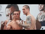 RICKY BURNS v ALEX LEPELLEY - OFFICIAL WEIGH IN FROM LEEDS / BATTLE LINES / 4th OCT 2014
