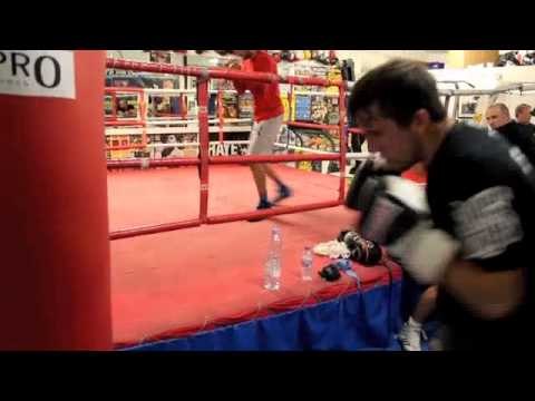 ADAM DINGSDALE HEAVYBAG WORKOUT FOR iFL TV @ THE iBOX GYM