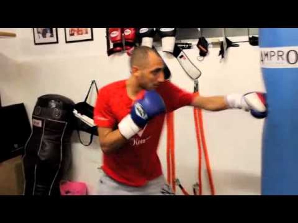 BRADLEY SKEETE HEAVYBAG WORK OUT FOR iFL TV @ iBOX GYM
