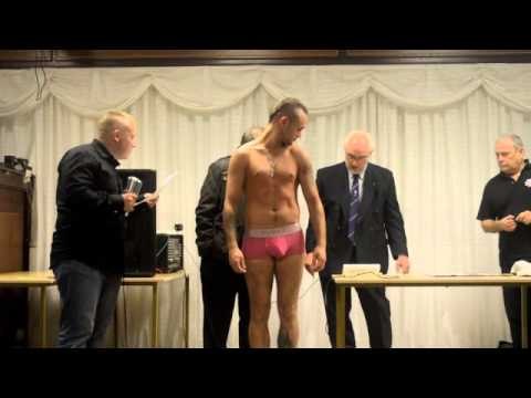 CHRIS JENKINS v JACEK WYLEZOL WEIGH IN & HEAD TO HEAD FOOTAGE / MERTHYR TYDFILL