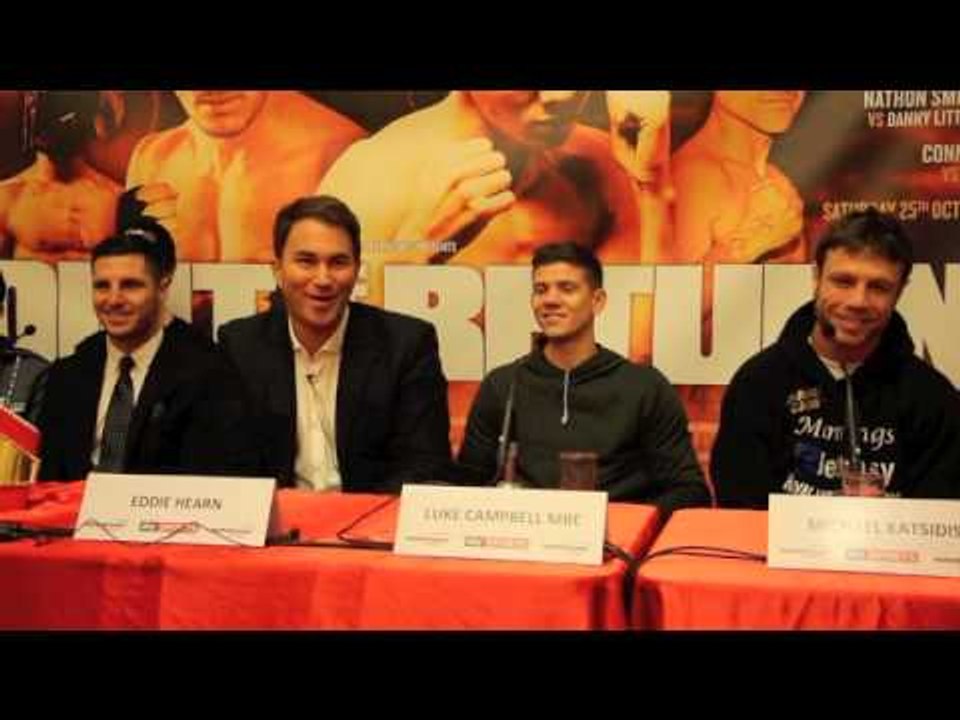 CAMPBELL v BRUIZUELA / COYLE v KATSIDIS / McDONNELL v MALINGA - PRESS CONFERENCE VIDEO