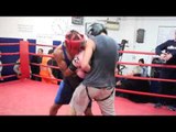 AHMET PATTERSON v TOMMY TEAR SPARRING SESSION AT THE PEACOCK GYM (CANNING TOWN)
