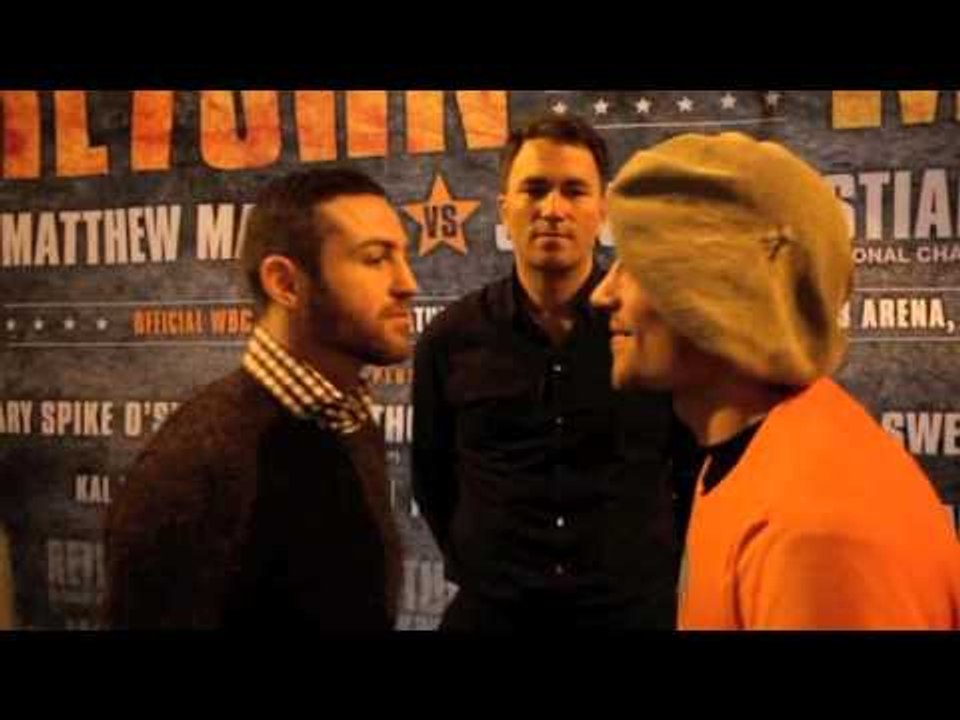 MATTHEW MACKLIN v JORGE SEBASTIEN HEILAND - HEAD TO HEAD @ PRESS CONFERENCE