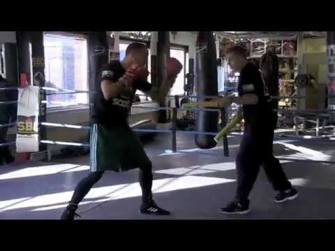 JAMES DeGALE OFFICIAL MEDIA WORKOUT WITH TRAINER JIM McDONNELL / DeGALE v PERIBAN
