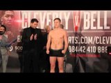 BRADLEY SAUNDERS v IVANS LEVICKIS - OFFICIAL WEIGH IN FROM LIVERPOOL / CLEVERLY v BELLEW 2
