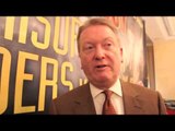 FRANK WARREN REACTS TO EUBANK JNR TURNING UP TO PRESS CONF. WITH SAUNDERS / TALKS CLEVERLY v BELLEW