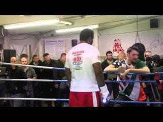 EDDIE CHAMBERS & PETER FURY AGGRESSIVE PAD WORKOUT FOOTAGE / BAD BLOOD