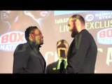 DERECK CHISORA v TYSON FURY HEAD TO HEAD @ FINAL PRESS CONFERENCE / BAD BLOOD
