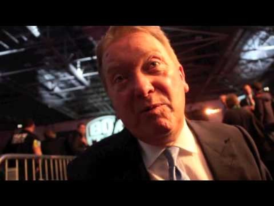 FRANK WARREN REACTS TO SAUNDERS WIN OVER EUBANK JR & TYSON FURY BEATING DERECK CHISORA / BAD BLOOD