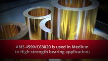 We are a global leader in AMS 4590C63020 Martensitic Aluminum Nickel Bronze