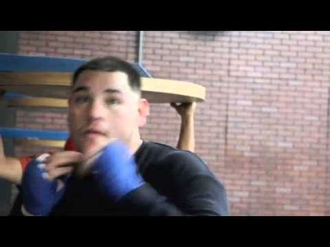 UNBEATEN HEAVYWEIGHT ANDY RUIZ JR - SPEEDBALL TRAINING FOOTAGE @ TOP RANK GYM