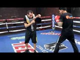 JOSE BENAVIDEZ PAD WORKOUT @ TOP RANK GYM, LAS VEGAS