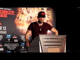 ANDY LEE POST FIGHT PRESS CONFERENCE AFTER BRUTAL STOPPAGE OF MATT KOBOROV TO BE CROWNED WBO CHAMP