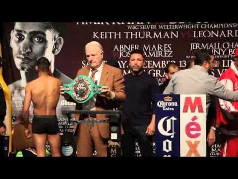 AMIR KHAN v DEVON ALEXANDER - OFFICIAL WEIGH IN VIDEO FROM MGM GRAND - LAS VEGAS / ROYAL BATTTLE