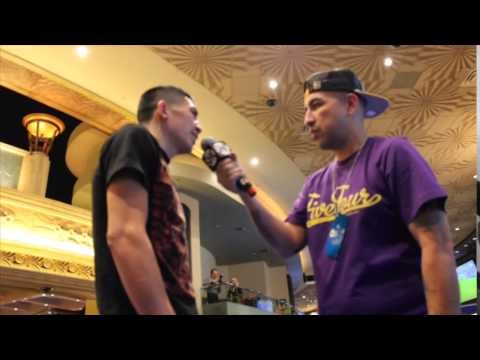 WBC CHAMPION LEO SANTA CRUZ TALKS ABOUT HIS 2015 PLANS @ MGM GRAND LAS VEGAS / STIVERNE v WILDER