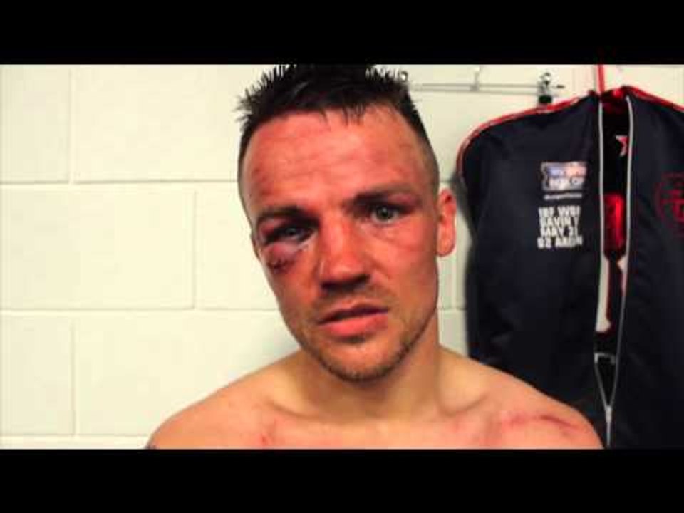 FRANKIE GAVIN REACTS TO DEFEAT TO IBF CHAMPION KELL BROOK - POST FIGHT INTERVIEW