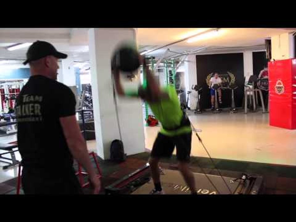 DERRY MATHEWS STRENGTH & CONDITIONING WORKOUT WITH THE TAFFANATOR & DANNY VAUGHAN