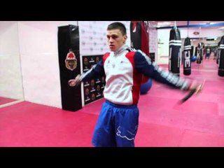 IAN 'BABY BUTCH' BUTCHER TRYING OUT CROSS ROPE EUROPE WITH MARVIN THE MOTIVATOR @ MGM MARBELLA