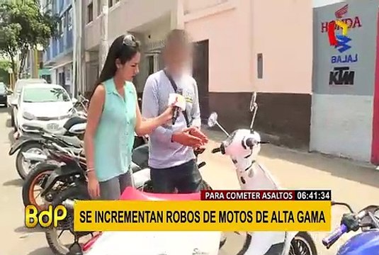 Delincuentes roban moto de alta gama para cometer asaltos