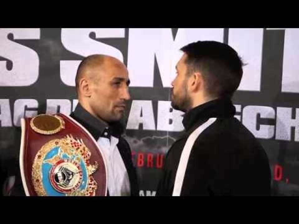 ARTHUR ABRAHAM v PAUL SMITH 2 - FACE OFF @ PRESS CONFERENCE - BERLIN / WBO SUPER MIDDLEWEIGHT TITLE