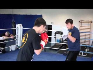 STEPHEN SMITH & JOE GALLAGHER PAD SESSION @ MAX SCHMELING GYM (SAUERLAND HQ) - TRAINING FOOTAGE