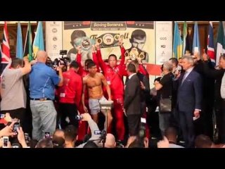 GENNADY GOLOVKIN v MARTIN MURRAY OFFICIAL WEIGH IN & HEAD TO HEAD / MONTE CARLO, MONACO