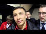 GENNADY GOLOVKIN - 'MARTIN MURRAY IS A TOUGH MAN, I WANT TO FIGHT MIGUEL COTTO & UNIFY THE DIVISION