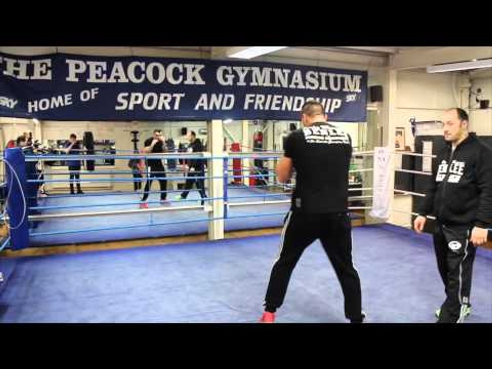CHRISTIAN HAMMER MEDIA WORK OUT AHEAD OF O2 ARENA CLASH WITH TYSON FURY / HAMMER v FURY