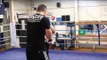 CHRISTIAN HAMMER PAD WORKOUT AHEAD OF O2 ARENA CLASH WITH TYSON FURY / FURY v HAMMER
