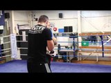 CHRISTIAN HAMMER PAD WORKOUT AHEAD OF O2 ARENA CLASH WITH TYSON FURY / FURY v HAMMER