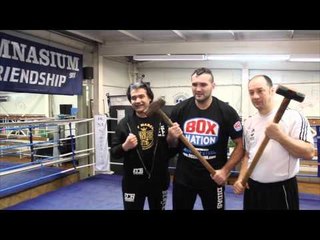 CHRISTIAN HAMMER & TEAM HAMMER BOXNATION PHOTO SHOOT WITH LAWRENCE LUSTIG & MAYNARD