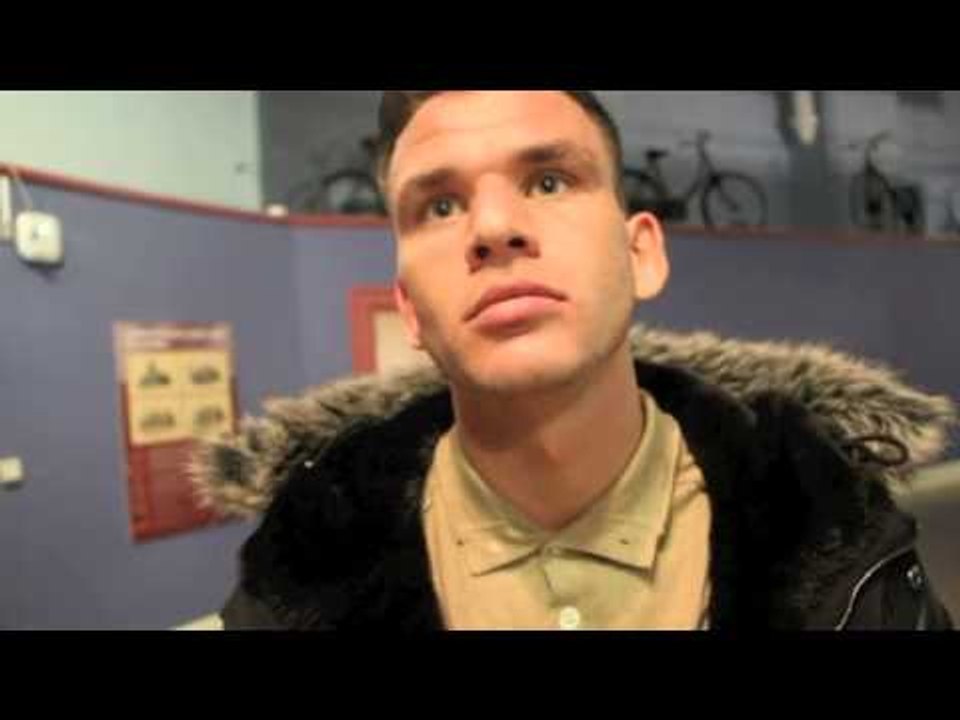 MARTIN J WARD AHEAD OF REMATCH WITH MAXI HUGHES IN LEEDS ON APRIL 11 (2105) / WE ARE LEEDS