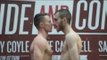 SAM EGGINGTON v SHAYNE SINGLETON - OFFICIAL WEIGH IN VIDEO FROM HULL / DIVIDE & CONQUER